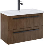 Roca Kwadro dulap 79.8x38.4x53 cm sub chiuveta pe perete nucă A857970540 (A857970540)