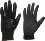 SIXTOL Glove poliészter félig merített poliuretán kesztyű PE-PU 9, fekete, 9 (SX5046)