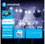 Aigostar B. V. Aigostar - LED Karácsonyi kültéri lánc 100xLED/8 funkció 13m IP44 hideg fehér B103031SF (AI1433)
