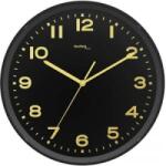 Technoline (WT 8500-1 gold) Rádiójel vezérlésű Falióra 30 cm x 4.1 cm Fekete