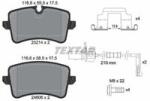 TEXTAR set placute frana, frana disc TEXTAR 2521402 (2521402)