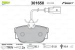 VALEO set placute frana, frana disc VALEO 301650 (301650)