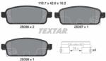 TEXTAR set placute frana, frana disc TEXTAR 2509606 (2509606)