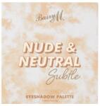 Barry M Nude & Neutral Subtle erősen pigmentált szemhéjfesték paletta 13.5 g