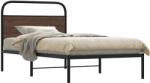 vidaXL ágykeret matrac nélkül 90x190 cm barna tölgyfa műfa (4100299)
