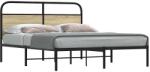 vidaXL ágykeret matrac nélkül 160x200 cm sonoma tölgyfa műfa (4100261)