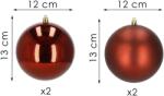 SPRINGOS Karácsonyfa gömbök 12 cm 4 db (CA1185)