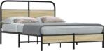vidaXL ágykeret matrac nélkül 140x190 cm sonoma tölgyfa műfa (4100410)