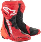 Alpinestars Supertech R Vented motoros csizma fluo piros-piros