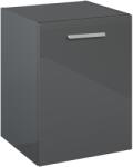 Roca Kwadro szekrény 39.8x38.4x53 cm oldalra akasztható antracit A857974153 (A857974153)