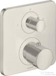 Hansgrohe AXOR Citterio M falsík alatti termosztátos kád/zuhany csaptelep elzárószeleppel, rozsdamentes acél hatású 34725800 (34725800)