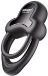 HoneyPlayBox - Anello-App-Controlled Vibrating Double Cock Ring with Clitoral Stimulator Black