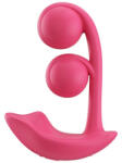 HoneyPlayBox - Melody-Pressure Sensing App-Controlled Twin Balls Clit& G-spot Vibrator Magenta