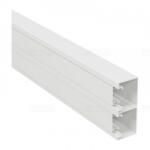 Legrand Leg. 638040 DLP-S kábelcsatorna 130x50 mm, merev fedéllel, bepattintható 45-ös szerelvényhez, fehér (638040)