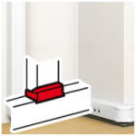 Legrand 075671 DLP T- elágazó elem bepattintható kábelcsatornához, elágazást biztosít 80x50mm csatornákhoz, 80x50mm/130x50mm, fehér (075671)