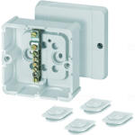 Hensel DP 9026 csatlakozó doboz potenciálkiegyenlítéshez IP54 szürke, 88x88x49mm 6000039 (DP 9026) - daniella