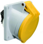 Bals 130V 2P+F 16A 130V 4h dugalj beépíthető sárga ferde IP44 Bals 12079 - Készlet erejéig! ! ! (12079)