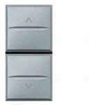 Legrand BTICINO Axolute dupla nyomógomb 1 mod, szürke, reteszelt HC4037 (HC4037)