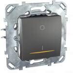 Schneider Electric Pdk14-102 jkb kétpólusú kapcsoló jelzőlámpával, MGU50.262. 12SZ grafit UNICA Schneider - Készlet erejéig! ! ! (50.262.12SZ)