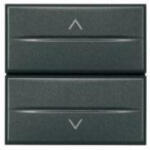 Legrand BTICINO Axolute dupla nyomógomb, 2 mod, fekete reteszelt HS4037/2 (HS4037/2)