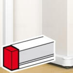 Legrand 075612 DLP végzáró elem bepattintható kábelcsatornához, 105x50mm, fehér (075612)