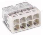 Wago COMPACT vezeték összekötő 8x0, 5-2, 5 mm2 tömör vezetékhez, átlátszó házban, világosszürke fedéllel 2273-208 (2273-208) - daniella