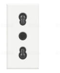 Legrand BTICINO Axolute HD4180 2P+F csatlakozóaljzat (olasz) 1 modulos, (GYV) biztonsági zsalus, 10A fehér (HD4180)