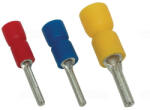 Tracon Gyorscsatlakozó PCS Szigetelt csapossaru PCS piros Szigetelt csapossaru 1, 5mm2, l1=12 mm, d1=1, 8 mm, piros
