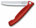 Victorinox Cuțit pliabil pentru fructe și legume - lamă zimțată Swiss Classic, roșu