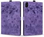  ART FLOWER Husă rabatabilă pentru Honor Pad X8a / Honor Pad X8b violet