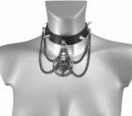 Leather & Steel Fashion Choker SIGIL OF BAPHOMET LEATHER - LSF9 52