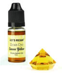  Let's Resin áttetsző gyantafesték - citrom, 10 ml