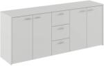 Mobikon Comoda PAL alb Hugos 180x42x74.5 cm (0000382114) Comoda