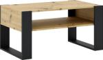 Mobikon Masuta DTD stejar artisan neagra Cara 90x53.2x45 cm (0000393927) Masa de cafea