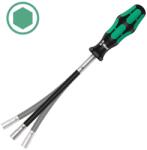 Wera surubelnita tubulara WERA 391 HEX 7.0 x 167 x 98 mm arbore flexibil pentru coliere de furtun si piulite hexagonale maner verde antirostogolire Kraftform Plus 05028150001 (WR05028150001) Surubelnita