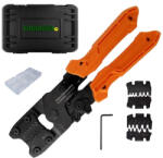 Engineer Kit ENGINEER pentru sertizare de precizie cu cleste PAD-11, 3 seturi de matrite interschimbabile si valiza, Fabricat in Japonia PAD-02 (JPEPAD02) Cleste