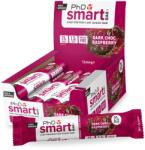 PhD Nutrition Smart Bar 12x64g EXP. : 2025/02/28 Dark Choc Raspberry (Étcsokoládé-Málna)