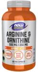 NOW NOW Arginine & Ornithine, 500/250 - 100v kapszula