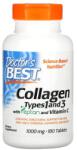 Doctor's Best Collagen Types 1 and 3 with Peptan and Vitamin C 1000mg - 180 tabletta