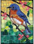 SunsOut 70716 - Stained Glass Bluebird - Cynthie Fisher - 1000 db-os puzzle