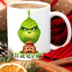 Deconline Customs Egyedi feliratos karácsonyi bögre "Grincs és Max" pufi hatású (DO129198-CERAMIC-MUG)