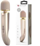 Pretty Love Vibrator Masaj Pretty Love Interesting Massager, 7 Moduri Vibratii, 5 Viteze, Silicon, USB, Auriu, 29 cm Vibrator