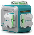 DECTEAM M03CG - 12 vonalas, 3D (3x360°) zöld lézer szintező (m03cg)