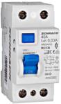 Schrack Hibaáram kapcsoló AMPARO 10kA 25A, 2 pólusú, 30mA, A (AR052203--)