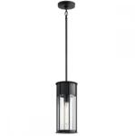 Kichler Pendul Camillo KL-CAMILLO-P-TBK, 1xE27, D15, 2cm, H49, 5-140.7 cm, IP44, aluminiu negru (KL-CAMILLO-P-TBK)
