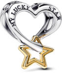 Pandora Szerencsecsillag és szív charm - 763513C00 (763513C00)