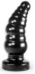 Zizi XXX Zizi Curve - érzéki alakú anális plug, fekete - szexvital