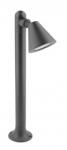 GTV OS-USTIP40-30 Kerti lámpatest LUSTINO-P 50, GU10, MAX. 20W, IP44, AC220-240V, 50-60Hz, szerelőoszlop, grafit (OS-USTIP40-30)