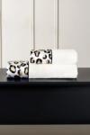 Tivolyo Home CHEETAH törölköző és fürdőlepedő ajándékszett, 2 db Fehér / White Szett (kis, 30 x 50 cm-es törölköző, klasszikus 50 x 100 cm-es törölköző, 75 x 150 cm-es fürdőlepedő)