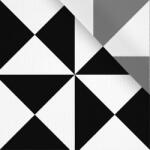 Takoy Dizájnos bélés háromszögek fekete-fehér